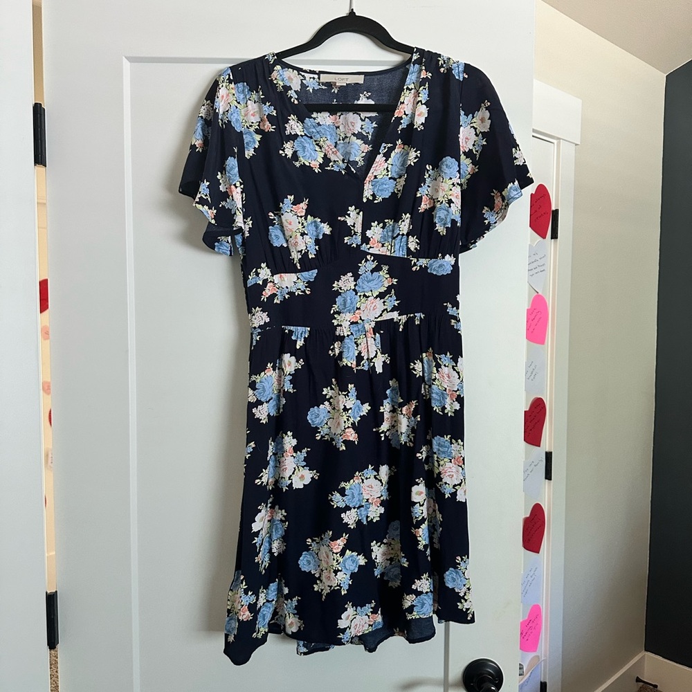 LOFT floral dress size 0